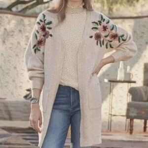 Boundless North Floral Open Long Cardigan